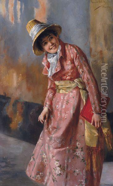 Jeune Femme Oil Painting - Edmund Blume