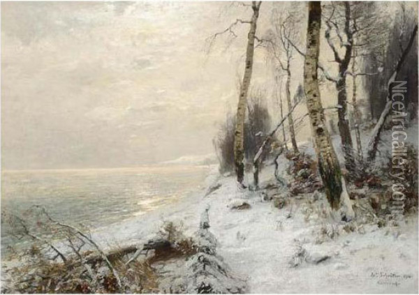 Ostzee Im Winter Oil Painting - Wilhelm Schroeter