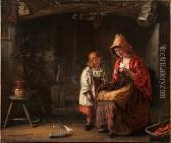 The Fisherman's Home Oil Painting - John Wainwright