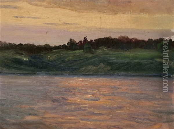 White River Oil Painting - Mikhail Vasilievich Nesterov