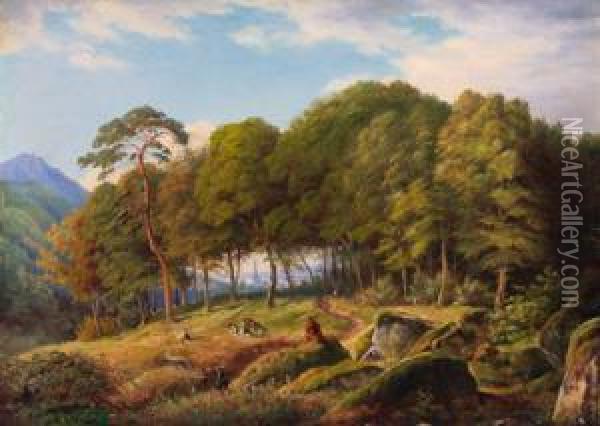 Landschaft Bei Sinzendorf Oil Painting - Bernhard Stange