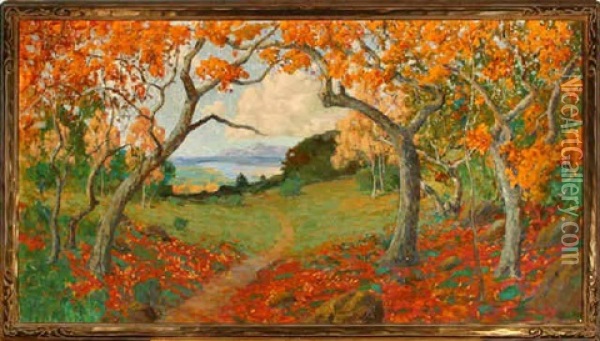 Autumn Landscape Oil Painting - William Alexander Griffith