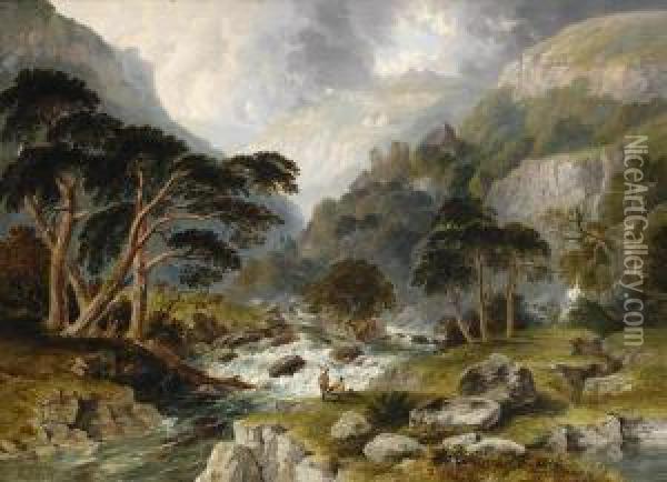 The River Dart Oil Painting - Frederick Tucker