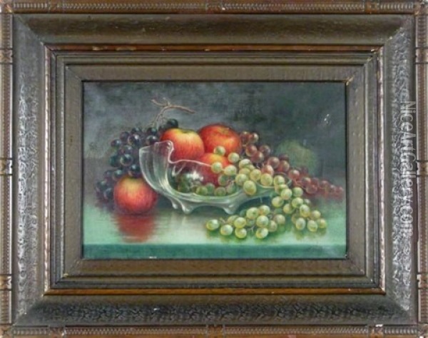 Still Life With Fruit Oil Painting - Hugo A. Possner