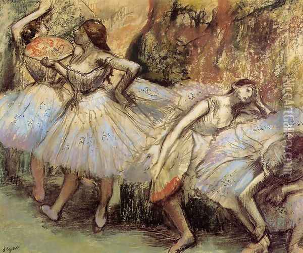 Dancers III Oil Painting - Edgar Degas