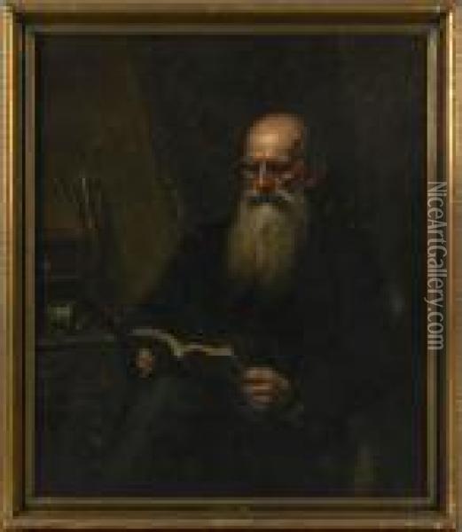 Portrait Of Charles L. Fussell Oil Painting - Thomas Cowperthwait Eakins