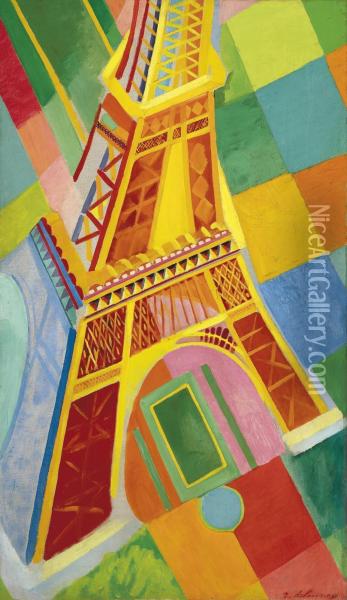 Tour Eiffel Oil Painting - Robert Delaunay