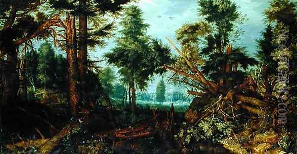 Woods after the Storm Oil Painting - Roelandt Jacobsz Savery