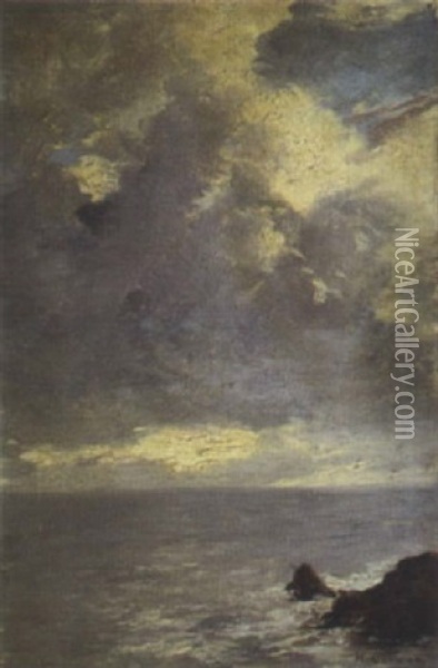 Biarritz, Effet D'aurore Oil Painting - Henri Gervex
