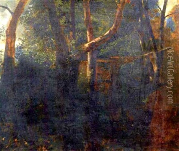 Waldlandschaft Oil Painting - Johann Rudolf Koller