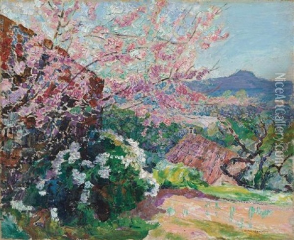 L'arbre En Fleur Oil Painting - Victor Charreton