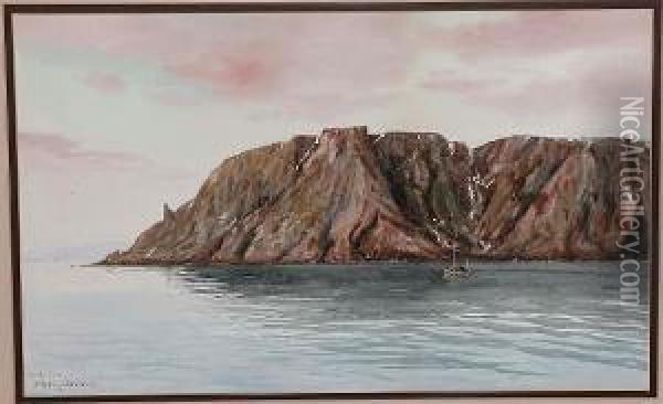North Cape Oil Painting - Frederick R. Fitzgerald