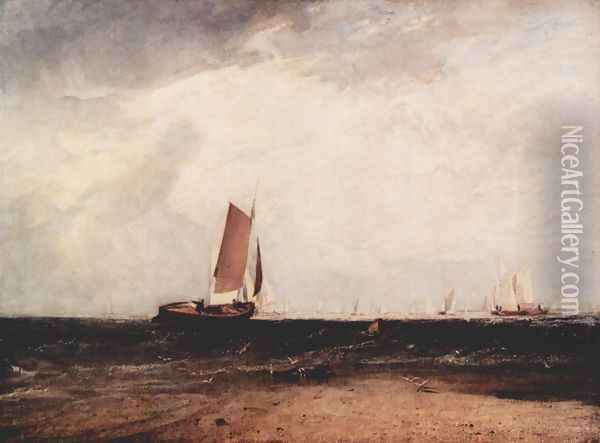 Fish at the Blythe sand Oil Painting - Joseph Mallord William Turner