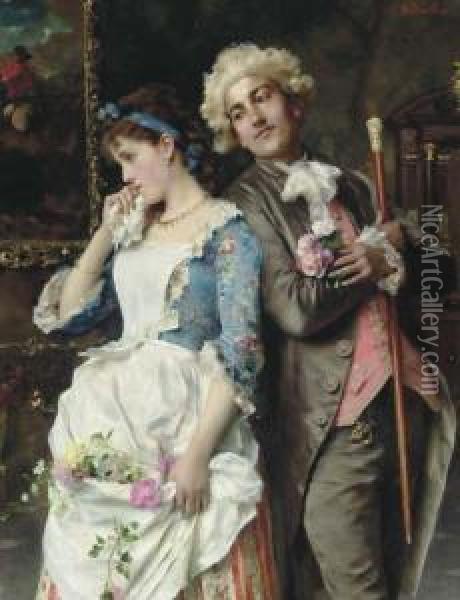 The Persistent Suitor Oil Painting - Federico Andreotti