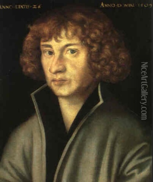Brustportrat Des Georg Spalatin Oil Painting - Lucas Cranach the Elder