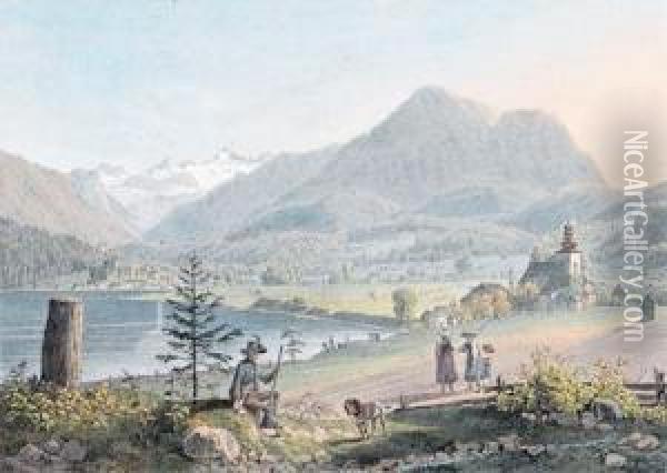 Bilder Aus Den Alpen Der Osterreichischen Monarchie Oil Painting - Jacob Alt