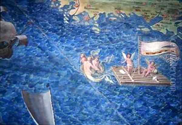 Raft of Cherubs Oil Painting - Egnazio Danti