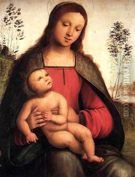 Virgin and Child Oil Painting - Lorenzo Costa