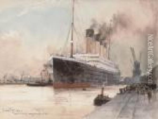 Titanic Oil Painting - Charles Edward Dixon