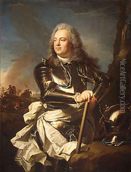 Henri Louis de la Tour d Auvergne 1679 Oil Painting - Hyacinthe Rigaud