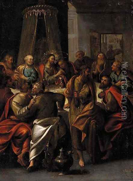 The Last Supper Oil Painting - Italian School