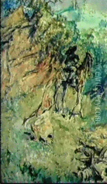 Don Quixote Oil Painting - Max Slevogt