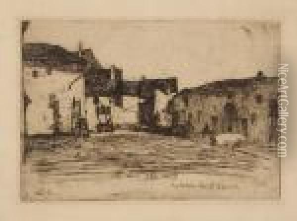Liverdun, From Twelve Etchings Fromnature Oil Painting - James Abbott McNeill Whistler