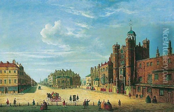 A View Of St James's Palace Oil Painting - John Paul