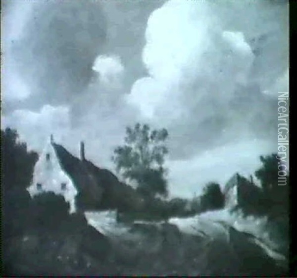 Landschaft Oil Painting - Cornelis van Zwieten
