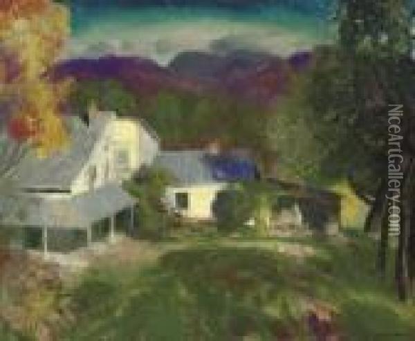 Mountain House Oil Painting - George Wesley Bellows