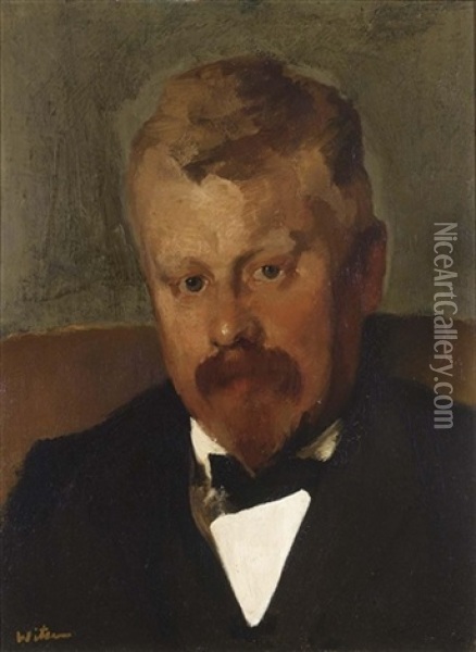 A Portrait Of Mr. Hein Boeken Oil Painting - Willem Arnoldus Witsen