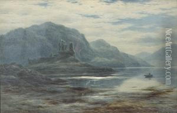 Eilan Donan Castle Oil Painting - John James Bannatyne
