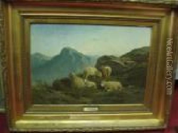 Troupeau De Moutons Oil Painting - Felix Saturnin Brissot de Warville