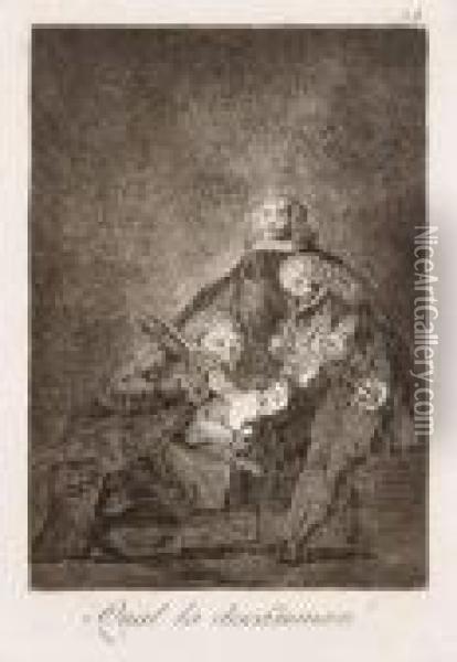 Qual La Descanonan ! Oil Painting - Francisco De Goya y Lucientes