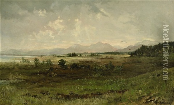 Chiemsee-landschaft Oil Painting - Heinrich Freiherr von Pechmann