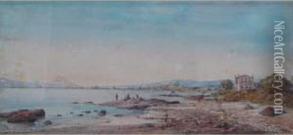 Paysage Maritime Oil Painting - Domenico, Dominique Trachel