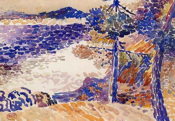 Pines by the Sea I Oil Painting - Henri Edmond Cross