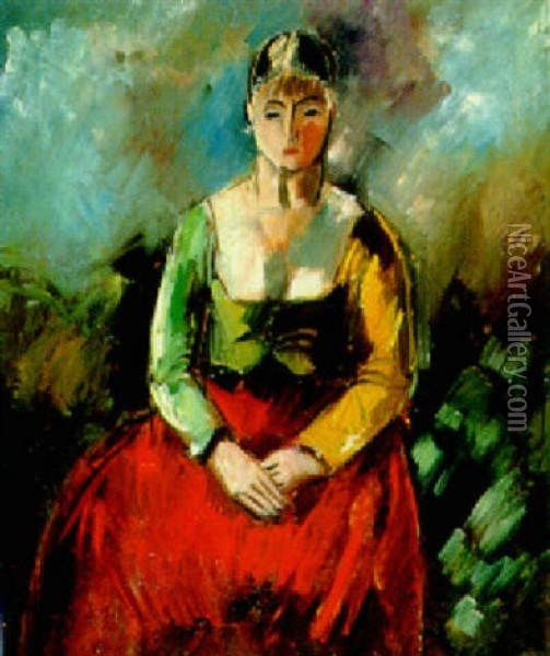 Madame Dufresne Oil Painting - Charles Dufresne