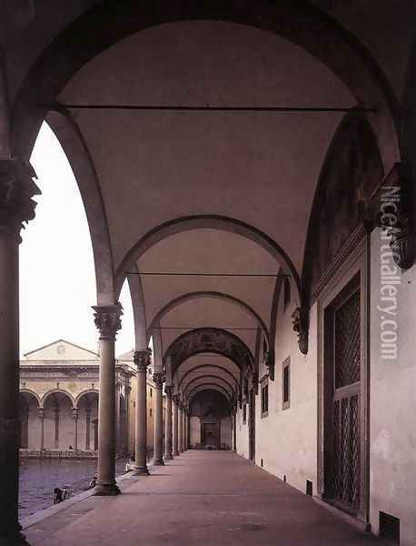 Old Sacristy Oil Painting - Filippo Brunelleschi
