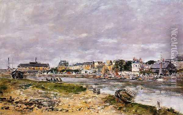 The Port of Trouville Oil Painting - Eugene Boudin
