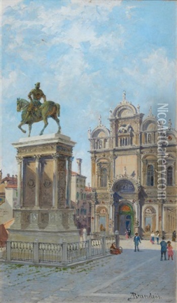 Colleoni Monument, Venice Oil Painting - Antonietta Brandeis