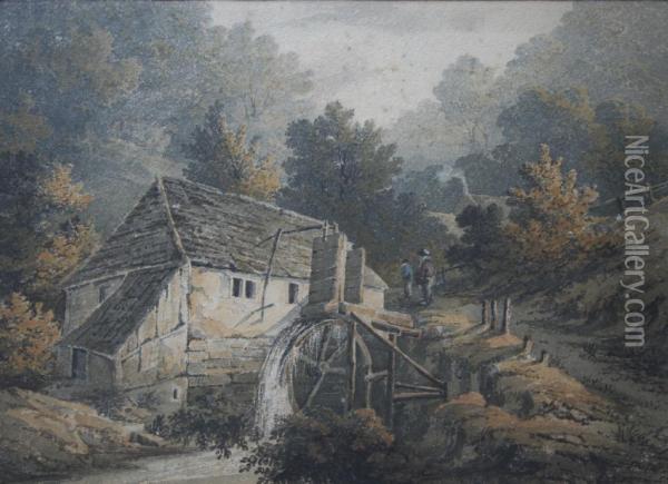Eashing Bridge, Surrey Oil Painting - James, Rev. Bourne