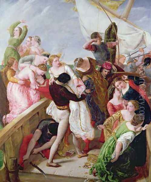 The Rescue of the Brides of Venice Oil Painting - James Clarke Hook