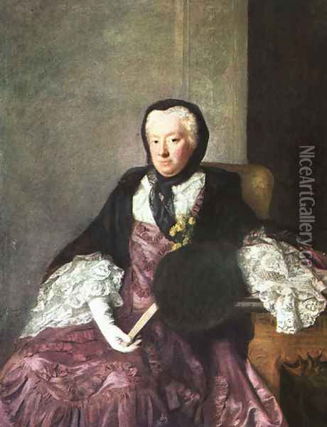 Mrs. Martin 1761 Oil Painting - Allan Ramsay