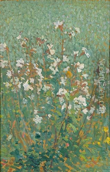 Fleurs Oil Painting - Henri Martin