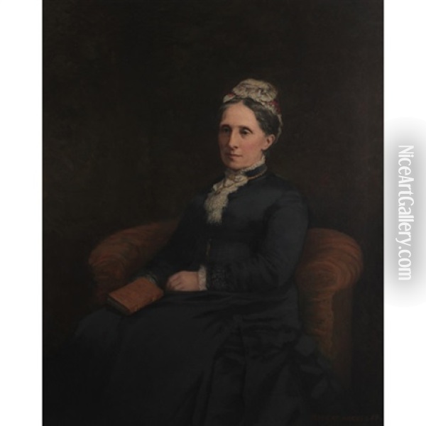 Portrait Of A Woman Oil Painting - Robert Harris