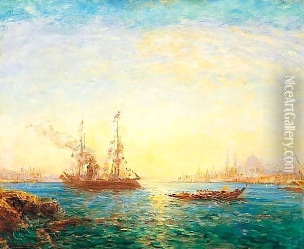 Le Bosphore, Constantinople Oil Painting - Felix Ziem