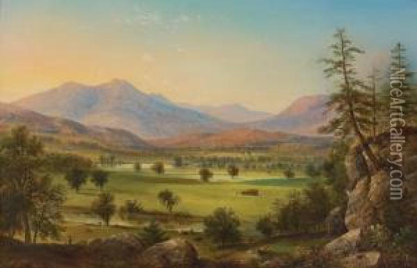 New England Landscape Oil Painting - Benjamin Champney
