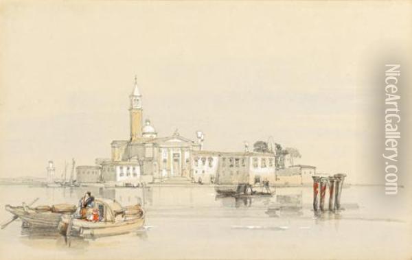 San Giorgio Maggiore, Venice Oil Painting - William Leighton Leitch