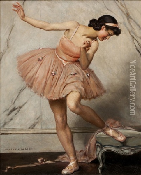 Ballerina Oil Painting - Auguste Leroux